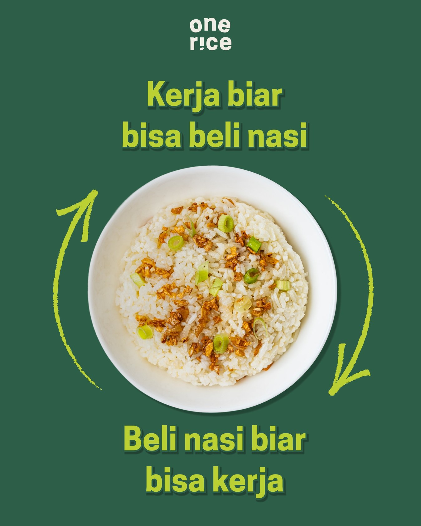 Kerja biar bisa beli nasi