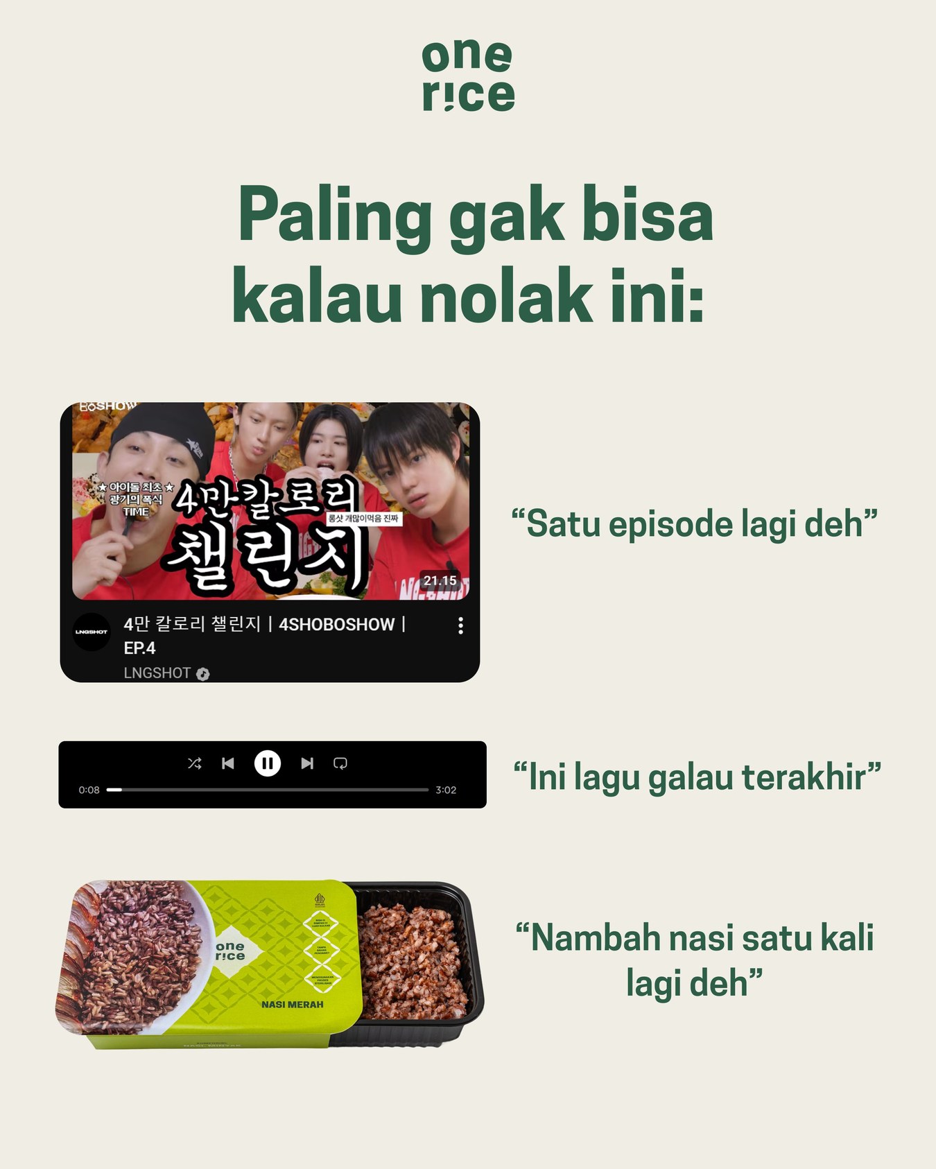 Paling gak bisa kalau nolak ini