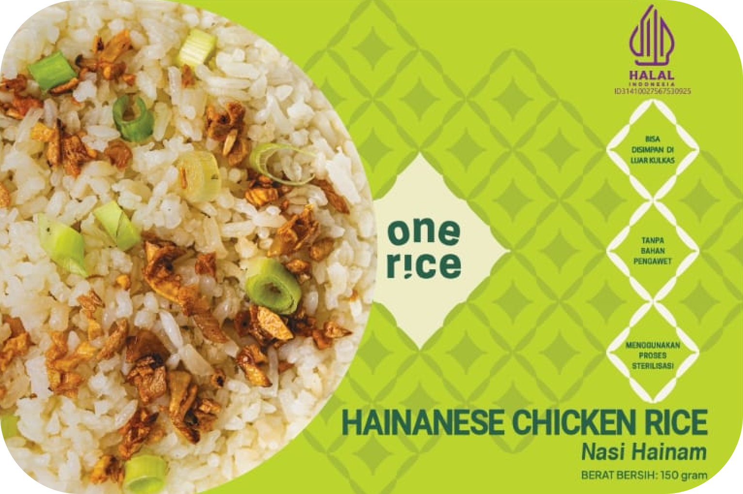 OneRice Hainanese Chicken Rice — Nasi Hainam package